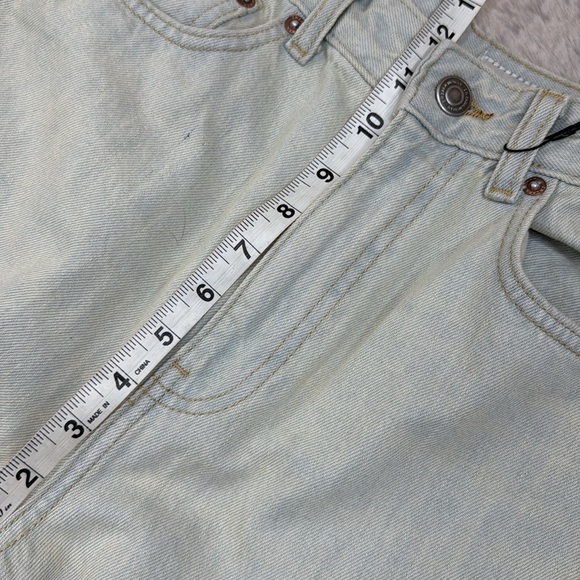 Zara | The High Rise Wide Leg Jean in Bleached Indigo, Size 4, NWT - Picture 6 of 10